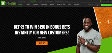 Screenshot of UFC sportsbook DraftKings